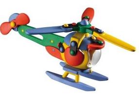 Konstruktors Mic-O-Mic Build & Play Helicopter Chopper, 22 gab.