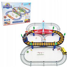 Žaislinis traukinys su bėgiais Extralink Track King Double Track, -