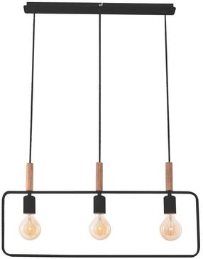 Lampa karināms Candellux Frame 33-73525, E27, 3 x 60 W, vara krās./melna krās. / melna krās., 70 x 24 cm