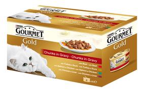 Kassi märgtoit Gourmet, kalaliha, 0.34 kg x 4 tk