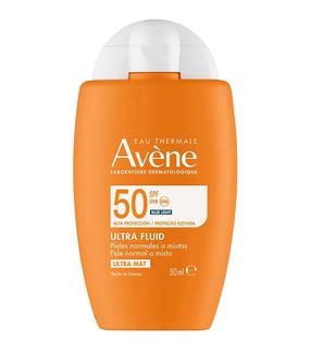 Krēms iedeguma kopšanai sejai Avene Ultra Fluid Ultra Mat SPF50, 50 ml