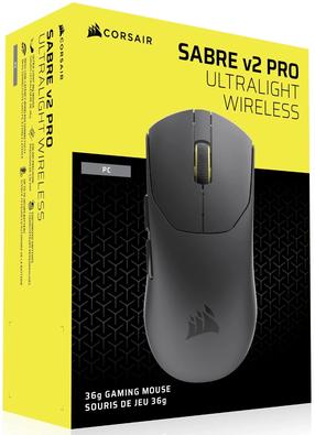 Juhtmevaba mänguhiir Corsair Sabre v2 Pro Ultralight (CH-931G000-WW), 2.4ghz wireless / usb, must v.