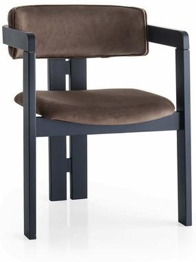 Valgomojo kėdė Kalune Design CO-022, juoda sp./ruda sp., 49 cm x 58 cm x 76 cm