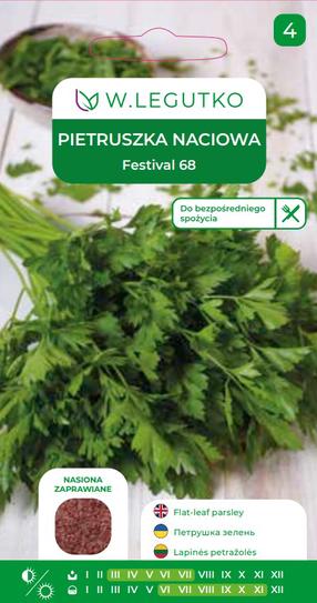 Sėklos petražolės FESTIVAL 68, 5 vnt.
