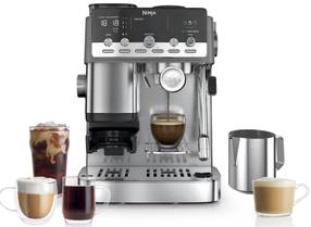 Pusiau automatinis kavos aparatas Ninja Luxe Café Mini Plus ES352EU, sidabro sp.