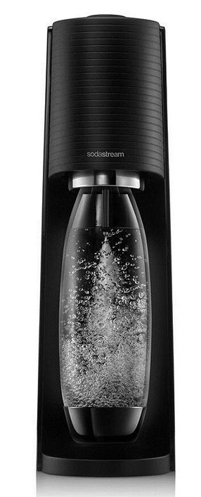 Gāzēto dzērienu aparāts SodaStream Terra Megapack, 19.8 cm, melna krās.