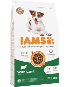 Sausas šunų maistas IAMS Advanced Nutrition S/M, ėriena, 3 kg
