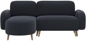 Kampinė sofa - lova Bawal Jarell 06, tamsiai pilka sp., kairinė, 150 x 230 cm x 95 cm