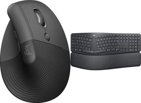 Juhtmevaba klaviatuuri ja hiire komplekt Logitech Lift Graphite + Ergo K860, EN, must v.