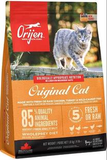 Sausas kačių maistas Orijen Cat&Kitten, žuvis/vištiena/kalakutiena, 1.8 kg