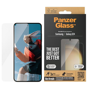 Tālruņa ekrāna aizsargstikls PanzerGlass Ultra-Wide Fit Samsung Galaxy S24, 9H