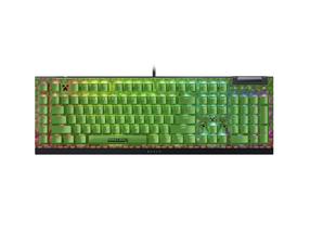 Vadu spēļu tastatūra Razer BlackWidow V4 X Minecraft, Angļu (US), zaļa krās.