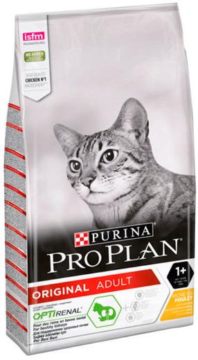 Сухой корм для кошек Purina Pro Plan Original, курица, 10 кг