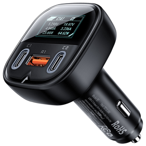 Автомобильное зарядное устройство AceFast B5, USB/2 x USB-C, черный цв., 101 Вт
