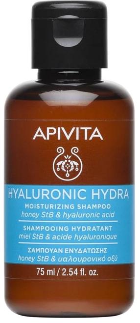 Šampūns Apivita Hyaluronic Hydra With Hyaluronic Acid, Aloe & Honey, 75 ml