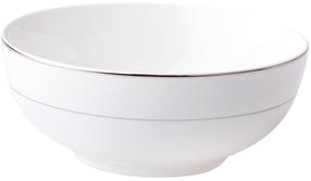 Bļoda Ambition Aura Silver, balta krās./sudraba krās., 16 cm, 0.85 l