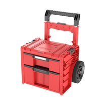 Įrankių dėžė su ratukais Qbrick Pro 2.0 Plus, 52 cm x 41.5 cm x 66 cm, raudona sp.