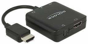 Adapteris Delock HDMI Audito Extractor 4K HDMI, juoda sp.
