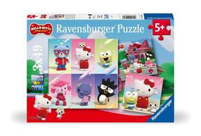 Пазл 3in1 Ravensburger Hello Kitty 12001035, 21 см x 21 см, 147 шт., многоцветный