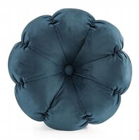 Dekoratīvs spilvens Flower 41, zilimelns krās., 37 cm x 37 cm