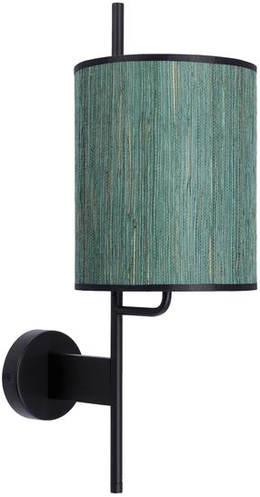 Šviestuvas sieninis Candellux Lighting Bendi, E27, 1 x 40 W, žalia sp. / juoda sp.