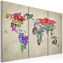 Kamštinė reprodukcija Artgeist Colorful Countries PINNWAND222, 120 cm x 80 cm