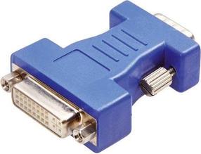 Адаптер Vivanco DVI to VGA 45452 DVI, VGA, синий цв.