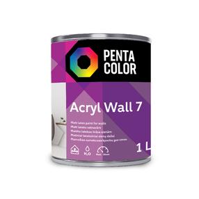Dispersiniai dažai Pentacolor Acryl 7, balta sp., 1 l
