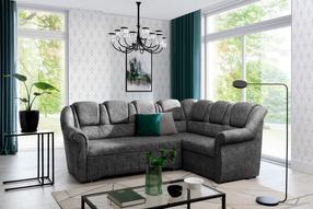 Kampinė sofa Lord II Dora 90, pilka sp., dešininė, 190 x 243 cm x 105 cm