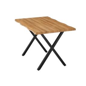 Стол Domoletti Wale, дубовый цв./черный цв., 120 см x 80 см x 75 см