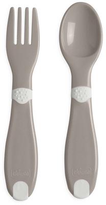 Stalo įrankių vaikams rinkinys Chicco, 1 m., plastikas, pilka sp.