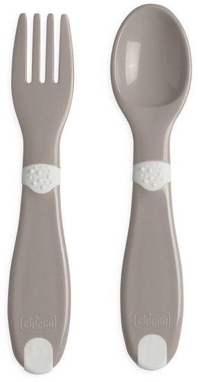 Stalo įrankių vaikams rinkinys Chicco, 1 m., plastikas, pilka sp.