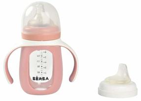 Bērnu pudele dzeršanai Beaba 913520, 210 ml, 4 mēn., caurspīdīga krās./rozā krās.