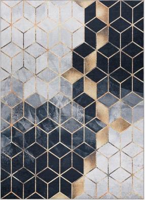 Vaip sise Mark Arlen Cube, kuldne v./valge v./hall v., 170 cm x 120 cm