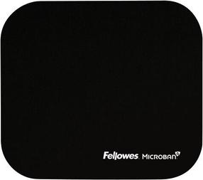 Коврик для мыши Fellowes Microban, 19.9 см x 23.2 см x 0.2 см, черный цв.