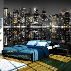 Fototapetas Artgeist Gold And Silver - Nyc 4XLFTNT0717, 309 cm x 309 cm