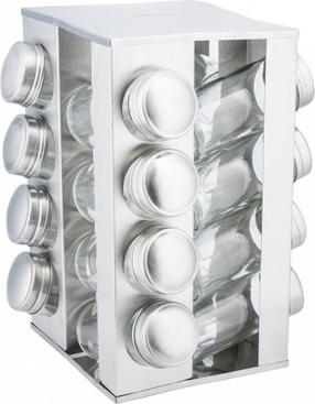 Garšvielu statīvs King Hoff Jars For Spices KNFF1330, balta krās., 14 cmx14 cm
