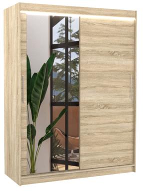 Spinta ADRK Bianco LED, rusva sp., 58 cm x 150 cm x 200 cm, su veidrodžiu