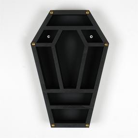 Настенная полка Kalune Design CRY038, черный цв., 33 см x 22 см x 6 см