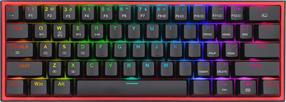 Belaidė žaidimų klaviatūra Redragon K616 Fizz PRO Red switch, EN, juoda sp.