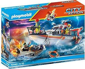 Konstruktors Playmobil City Action Distress At Sea: Fire Fighting With Rescue 70140, 95 gab.