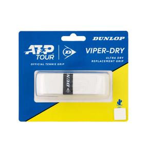 Внутренняя обмотка для теннисной ракетки Dunlop ViperDry ATP replacement, белый цвет