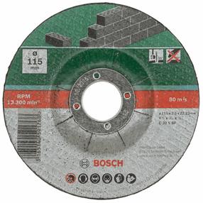 Pjovimo diskas kampiniam šlifuokliui Bosch, 115 mm x 2.5 mm x 22.23 mm, 5 vnt.