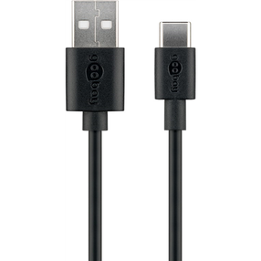 Провод Goobay USB - USB-C, USB/USB-C, 300 см, черный цв.