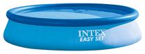 Baseinas, pripučiamas Intex Easy Set 128142GN, mėlyna sp./tamsiai mėlyna sp., 396 x 84 cm