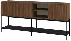 Konsoles galds Kalune Design Amira, melns krās./valriekstu krās., 40 cm x 180 cm x 80 cm