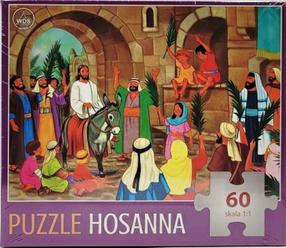Dėlionė Hosanna, 30 cm x 42 cm, 60 vnt., įvairių spalvų
