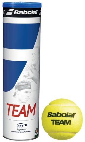 Tennisepallide komplekt Babolat, kollane v., 4 tk