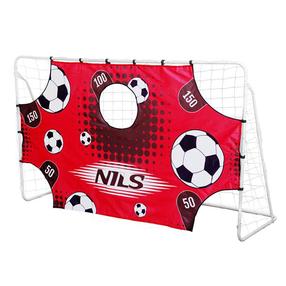 Jalgpallivärav Nils Goal With Target Panel BR240P, 240 cm x 90 cm x 150 cm