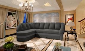 Kampinė sofa Benano Inari 96, Soft 29, pilka sp., kairinė, 180 x 250 cm x 85 cm